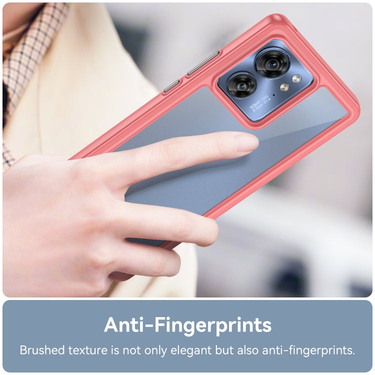 For Motorola Edge 40 Colorful Series Acrylic + TPU Phone Case