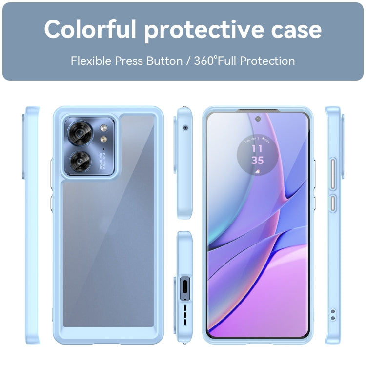 For Motorola Edge 40 Colorful Series Acrylic + TPU Phone Case