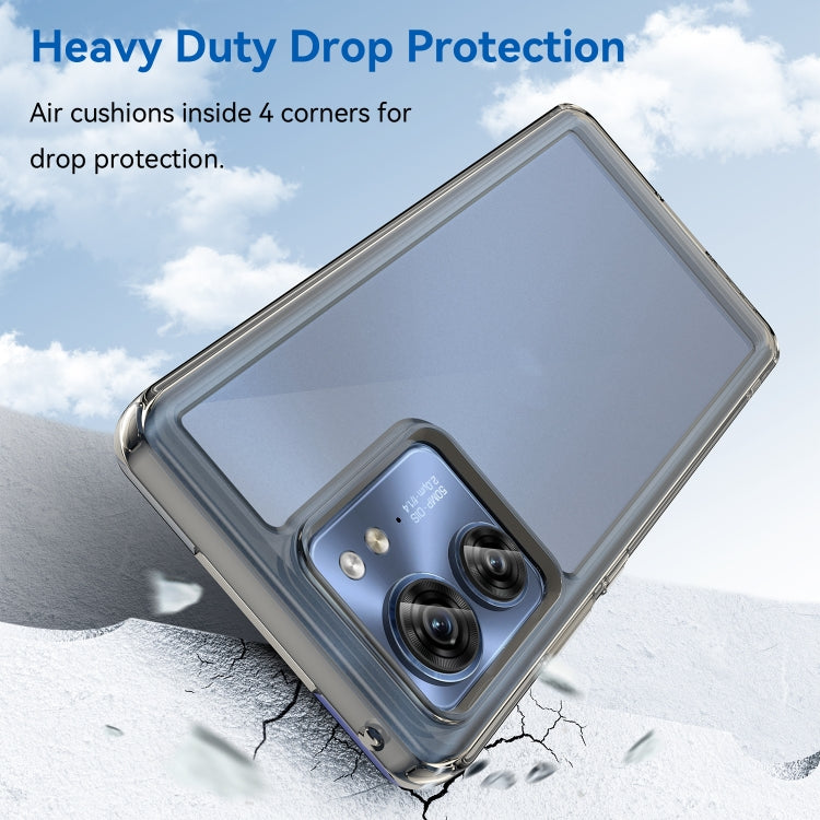 For Motorola Edge 40 Colorful Series Acrylic + TPU Phone Case