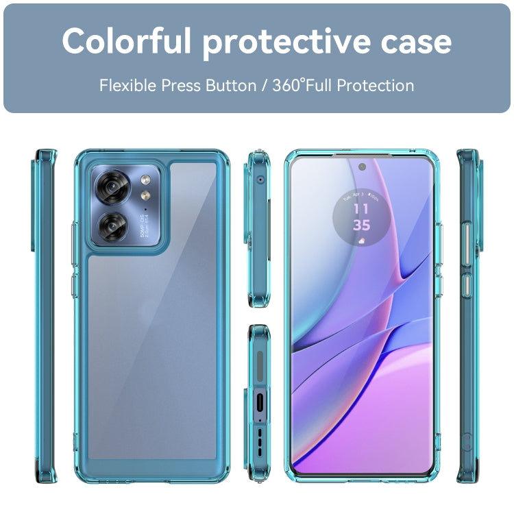 For Motorola Edge 40 Colorful Series Acrylic + TPU Phone Case