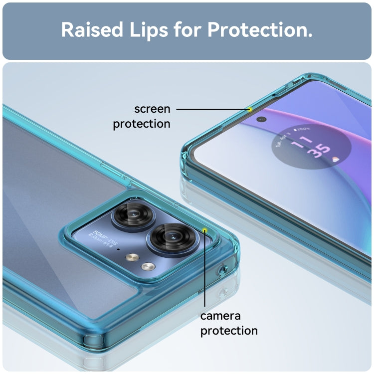 For Motorola Edge 40 Colorful Series Acrylic + TPU Phone Case