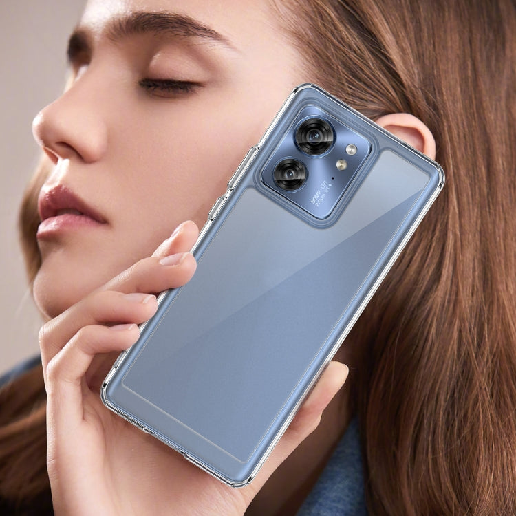 For Motorola Edge 40 Colorful Series Acrylic + TPU Phone Case