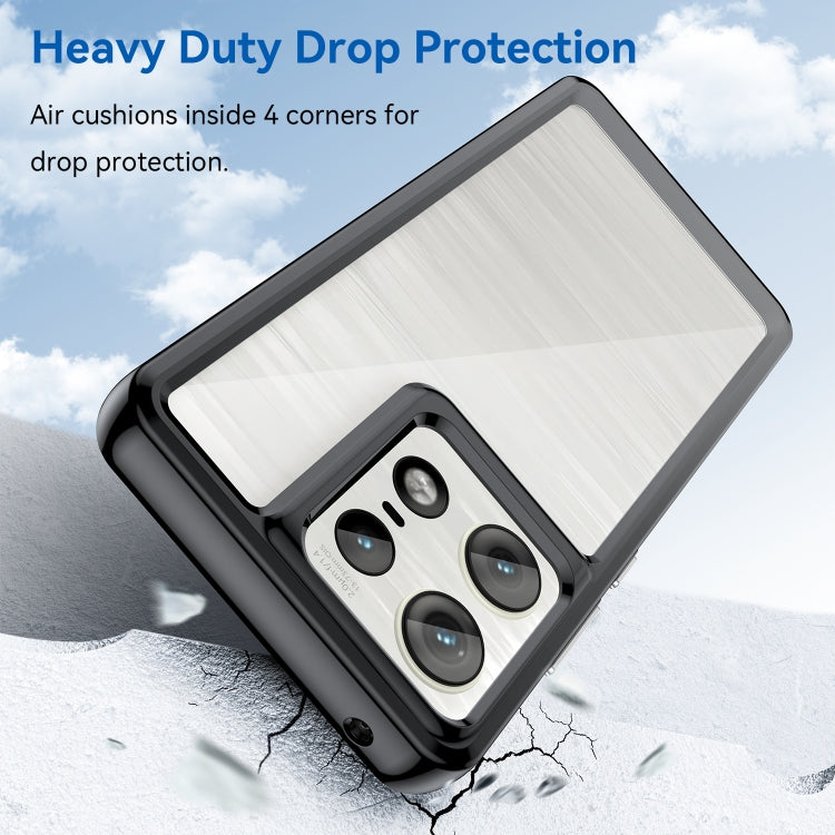 For Motorola Moto Edge 50 Pro Colorful Series Acrylic Hybrid TPU Phone Case