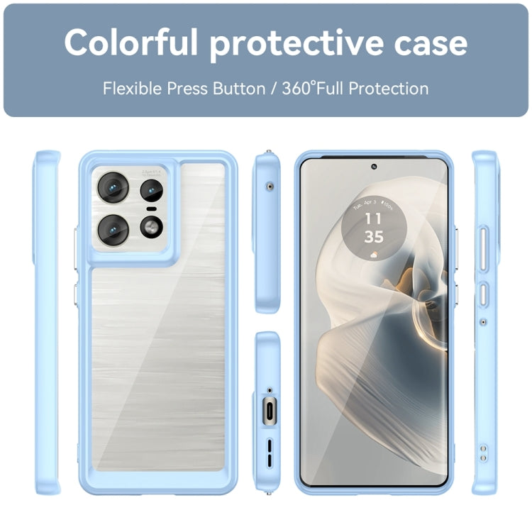 For Motorola Moto Edge 50 Pro Colorful Series Acrylic Hybrid TPU Phone Case