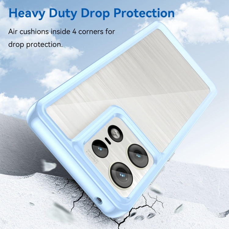 For Motorola Moto Edge 50 Pro Colorful Series Acrylic Hybrid TPU Phone Case