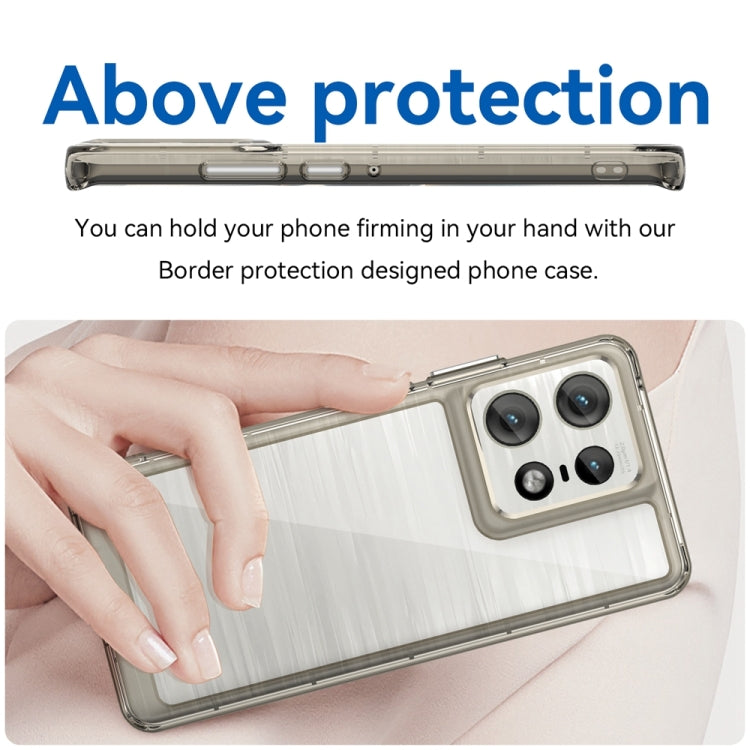 For Motorola Moto Edge 50 Pro Colorful Series Acrylic Hybrid TPU Phone Case