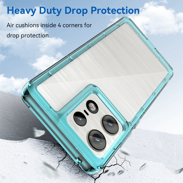 For Motorola Moto Edge 50 Pro Colorful Series Acrylic Hybrid TPU Phone Case