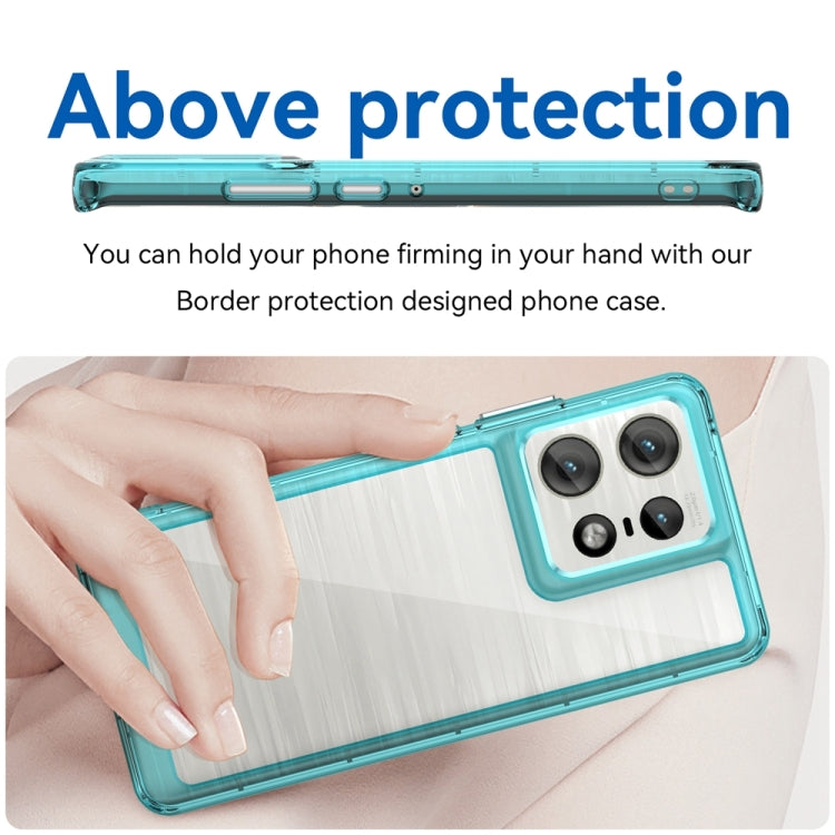 For Motorola Moto Edge 50 Pro Colorful Series Acrylic Hybrid TPU Phone Case