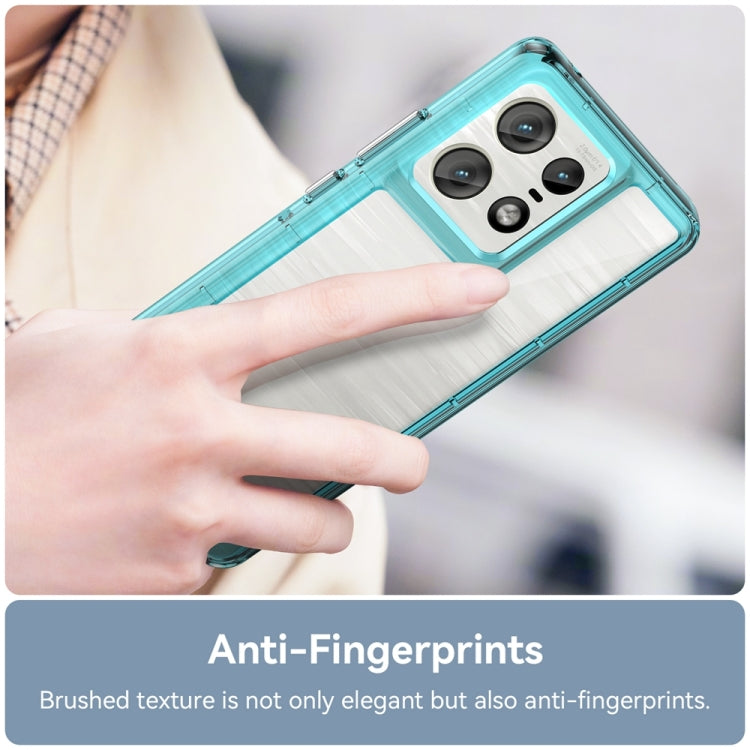 For Motorola Moto Edge 50 Pro Colorful Series Acrylic Hybrid TPU Phone Case
