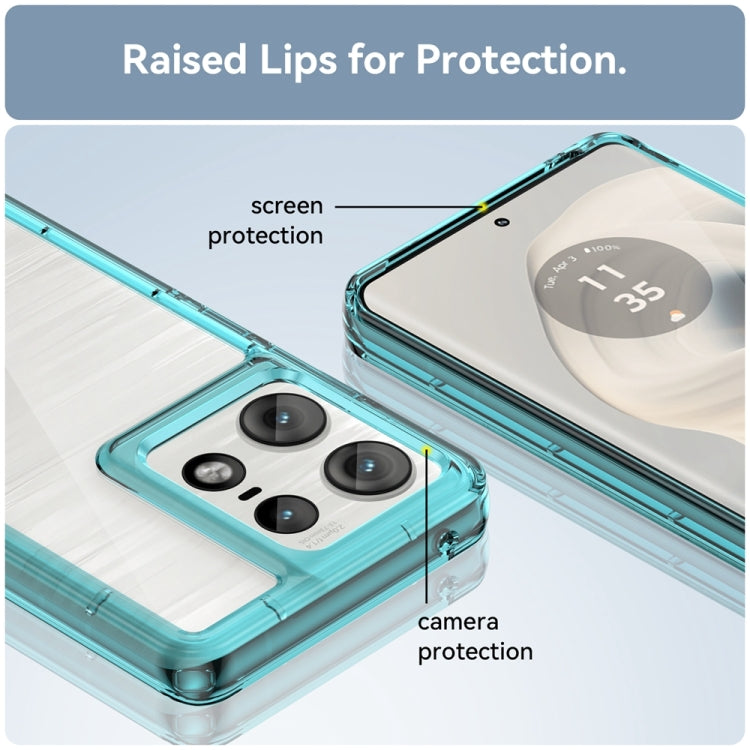For Motorola Moto Edge 50 Pro Colorful Series Acrylic Hybrid TPU Phone Case