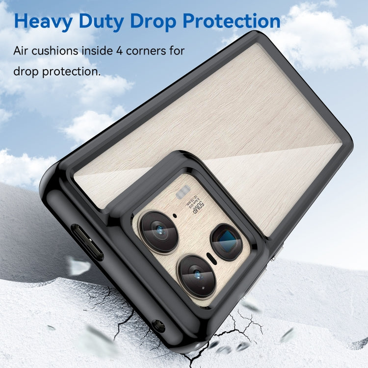 For Motorola Edge 50 Ultra Global Colorful Series Acrylic Hybrid TPU Phone Case