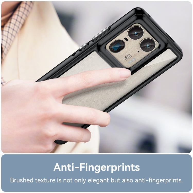 For Motorola Edge 50 Ultra Global Colorful Series Acrylic Hybrid TPU Phone Case
