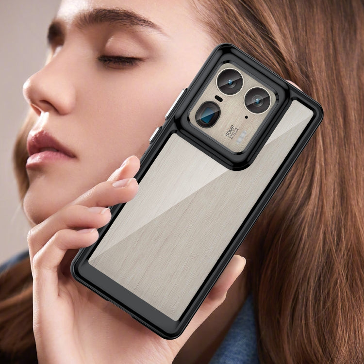 For Motorola Edge 50 Ultra Global Colorful Series Acrylic Hybrid TPU Phone Case