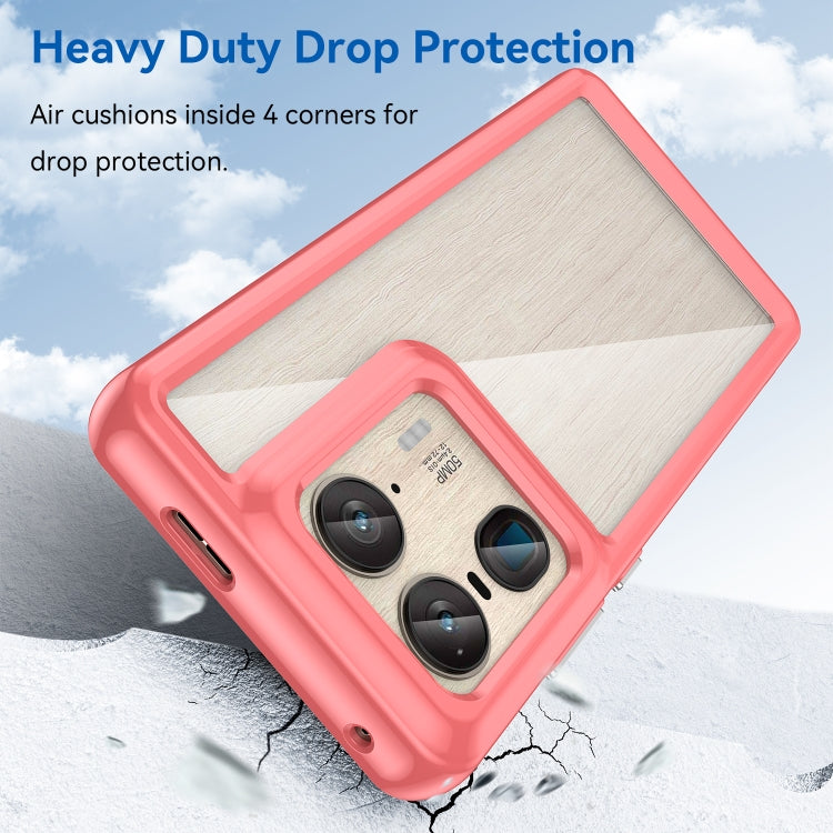 For Motorola Edge 50 Ultra Global Colorful Series Acrylic Hybrid TPU Phone Case