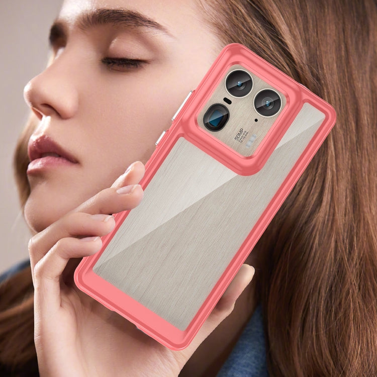 For Motorola Edge 50 Ultra Global Colorful Series Acrylic Hybrid TPU Phone Case