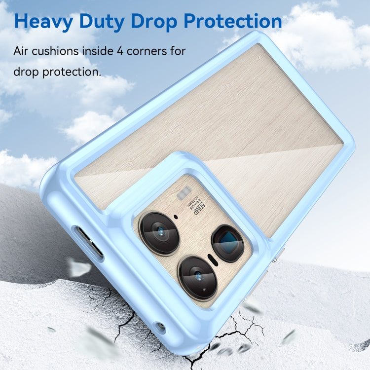 For Motorola Edge 50 Ultra Global Colorful Series Acrylic Hybrid TPU Phone Case