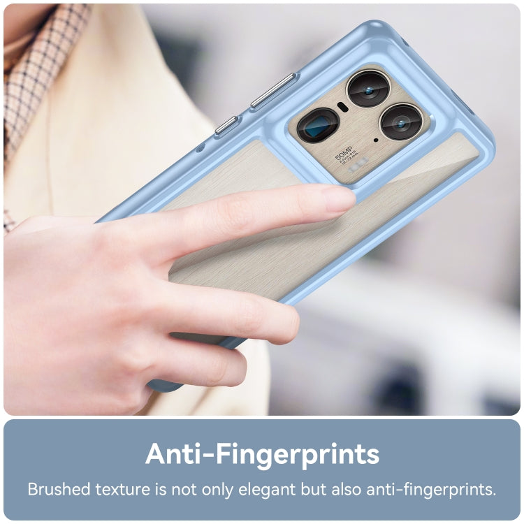 For Motorola Edge 50 Ultra Global Colorful Series Acrylic Hybrid TPU Phone Case