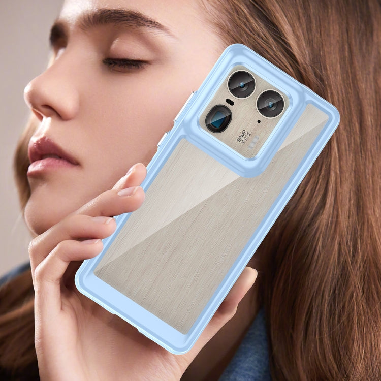 For Motorola Edge 50 Ultra Global Colorful Series Acrylic Hybrid TPU Phone Case