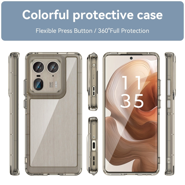 For Motorola Edge 50 Ultra Global Colorful Series Acrylic Hybrid TPU Phone Case