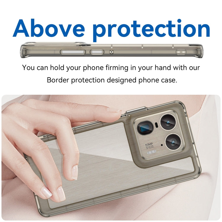 For Motorola Edge 50 Ultra Global Colorful Series Acrylic Hybrid TPU Phone Case
