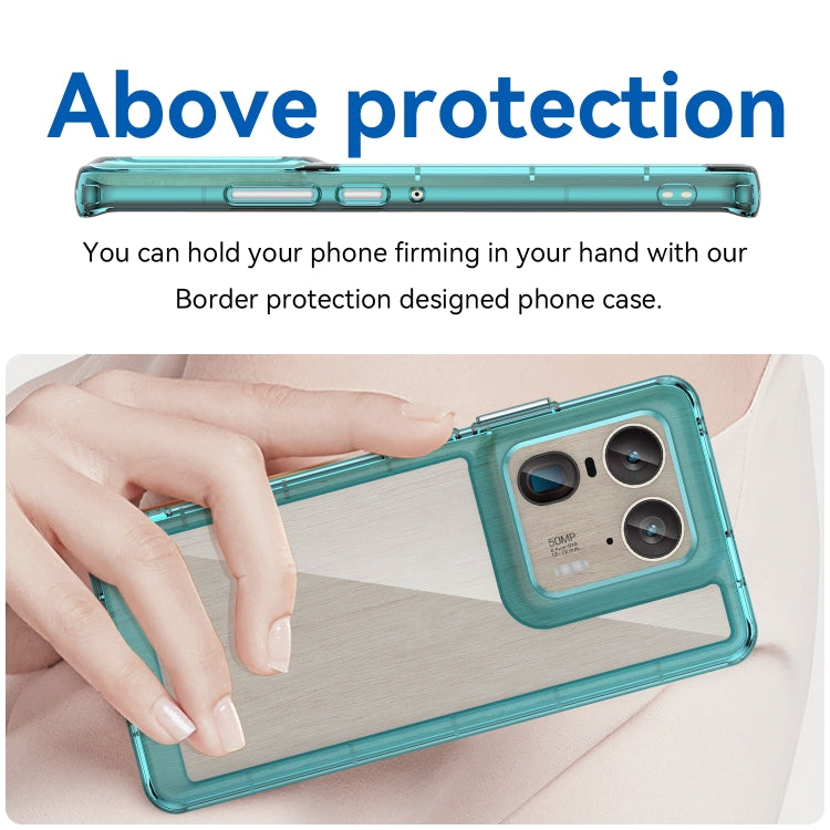 For Motorola Edge 50 Ultra Global Colorful Series Acrylic Hybrid TPU Phone Case