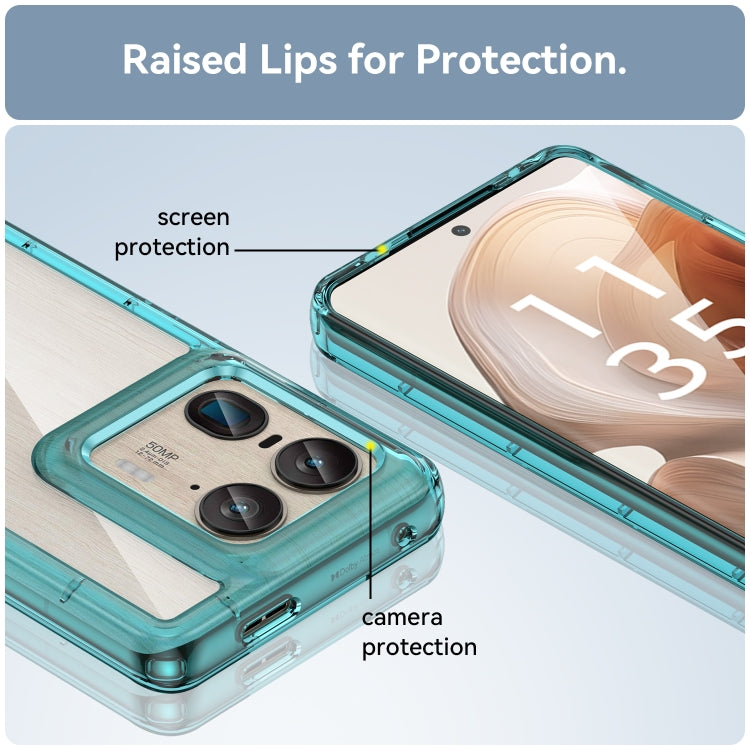 For Motorola Edge 50 Ultra Global Colorful Series Acrylic Hybrid TPU Phone Case