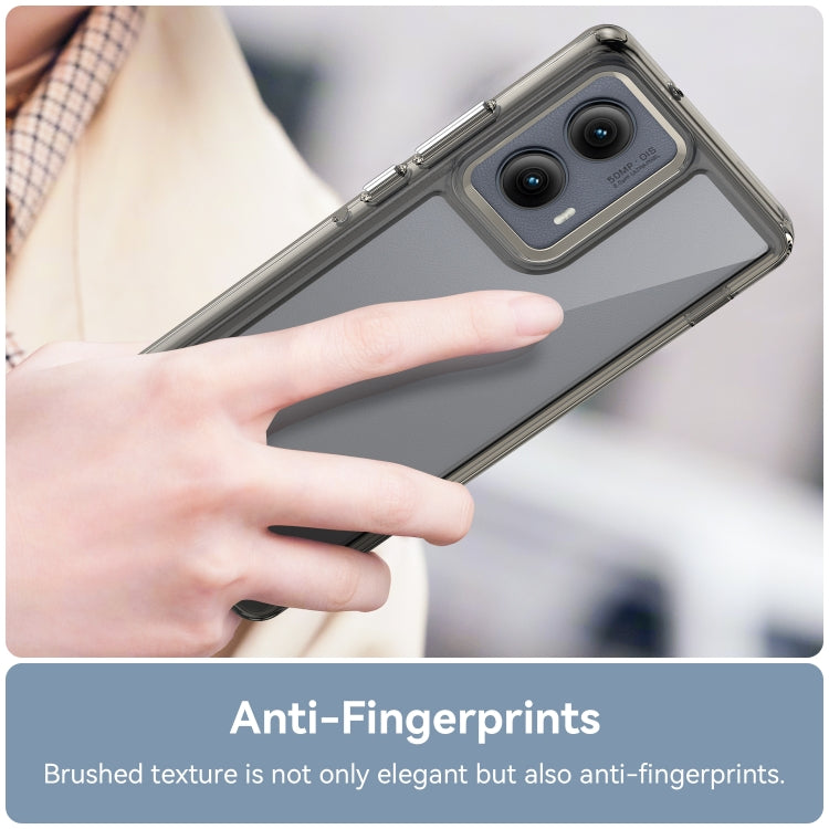 For Motorola Edge 2024 Colorful Series Acrylic Hybrid TPU Phone Case