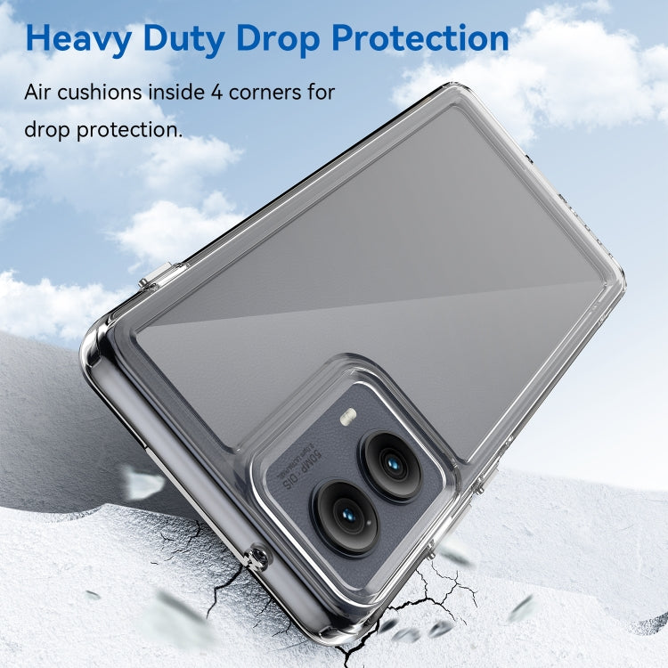 For Motorola Edge 2024 Colorful Series Acrylic Hybrid TPU Phone Case