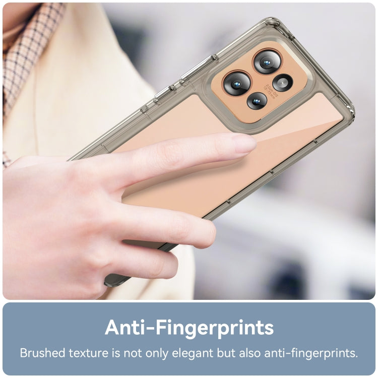 For Motorola Edge 50 Colorful Series Acrylic Hybrid TPU Phone Case