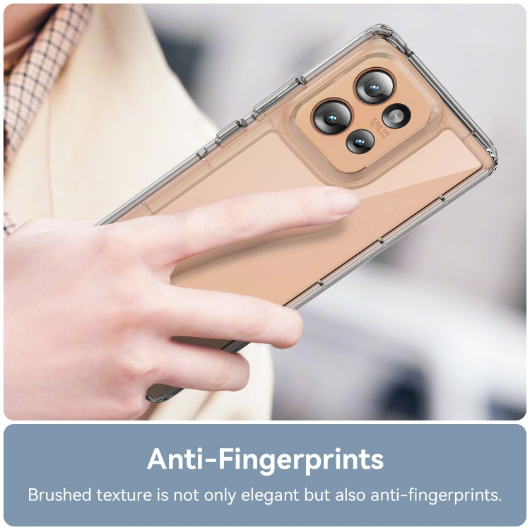 For Motorola Edge 50 Colorful Series Acrylic Hybrid TPU Phone Case