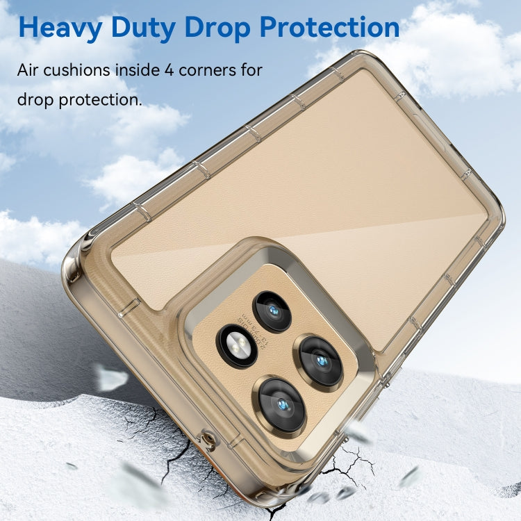 For Motorola Edge 50 Neo Colorful Series Acrylic Hybrid TPU Phone Case