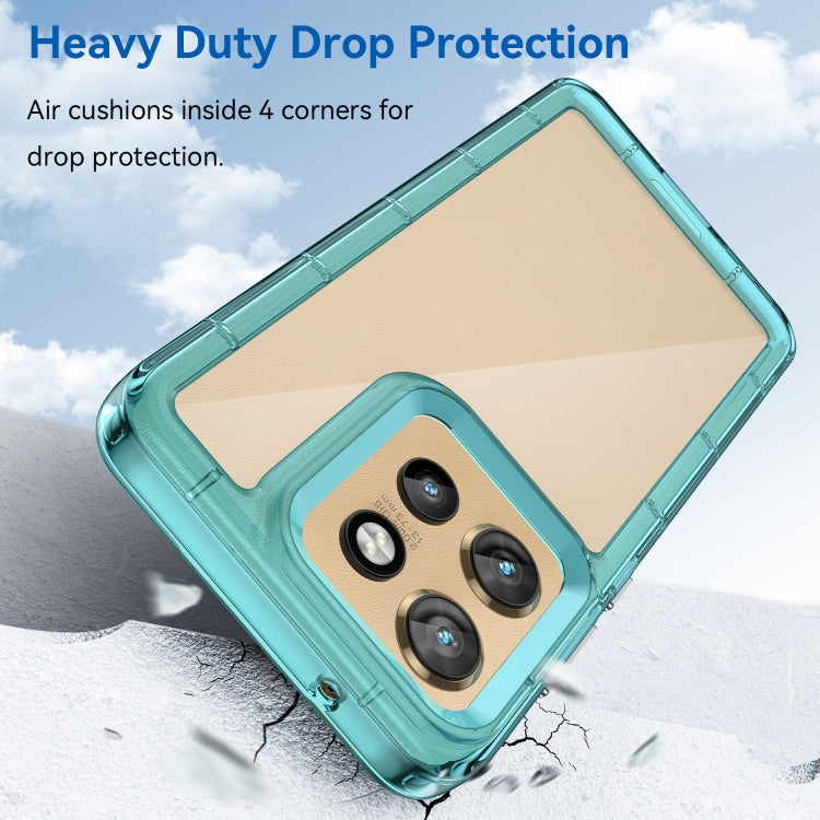 For Motorola Moto S50 Colorful Series Acrylic Hybrid TPU Phone Case