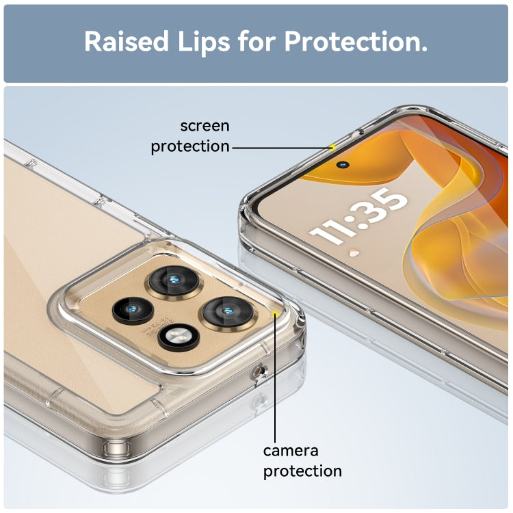 For Motorola Moto S50 Colorful Series Acrylic Hybrid TPU Phone Case