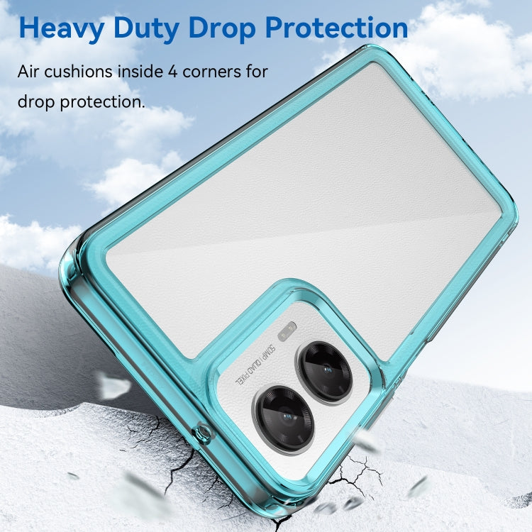 For Motorola Moto G35 5G Colorful Series Acrylic Hybrid TPU Phone Case