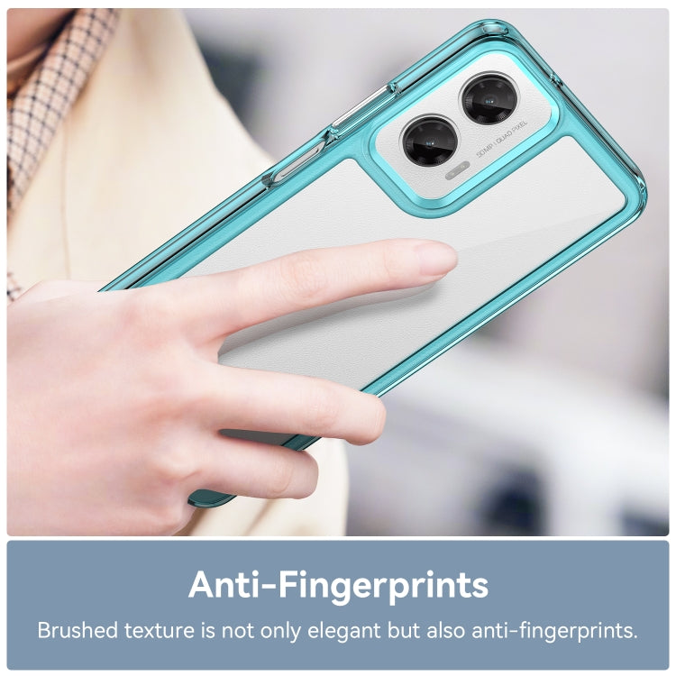 For Motorola Moto G35 5G Colorful Series Acrylic Hybrid TPU Phone Case