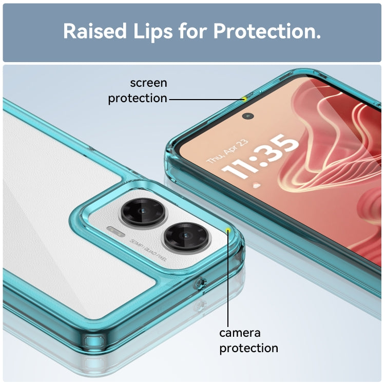 For Motorola Moto G35 5G Colorful Series Acrylic Hybrid TPU Phone Case