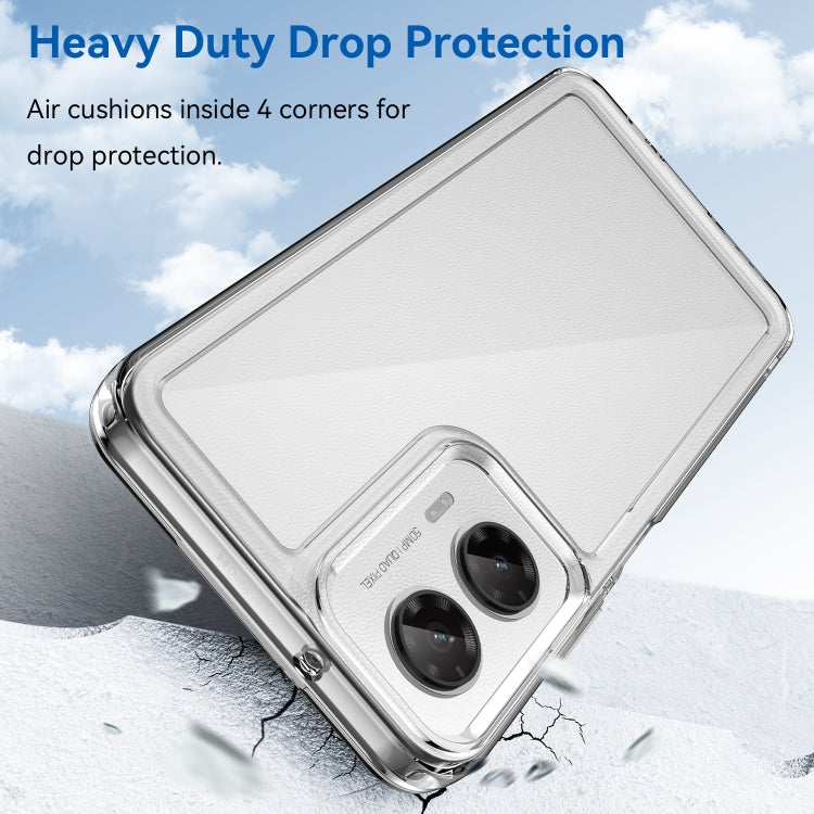For Motorola Moto G35 5G Colorful Series Acrylic Hybrid TPU Phone Case