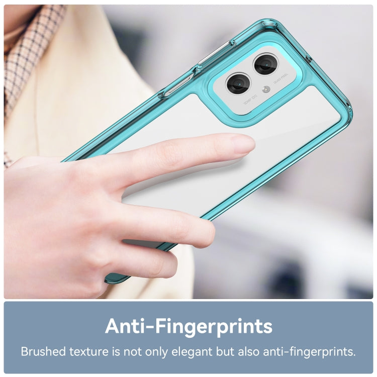 For Motorola Moto G55 5G Colorful Series Acrylic Hybrid TPU Phone Case