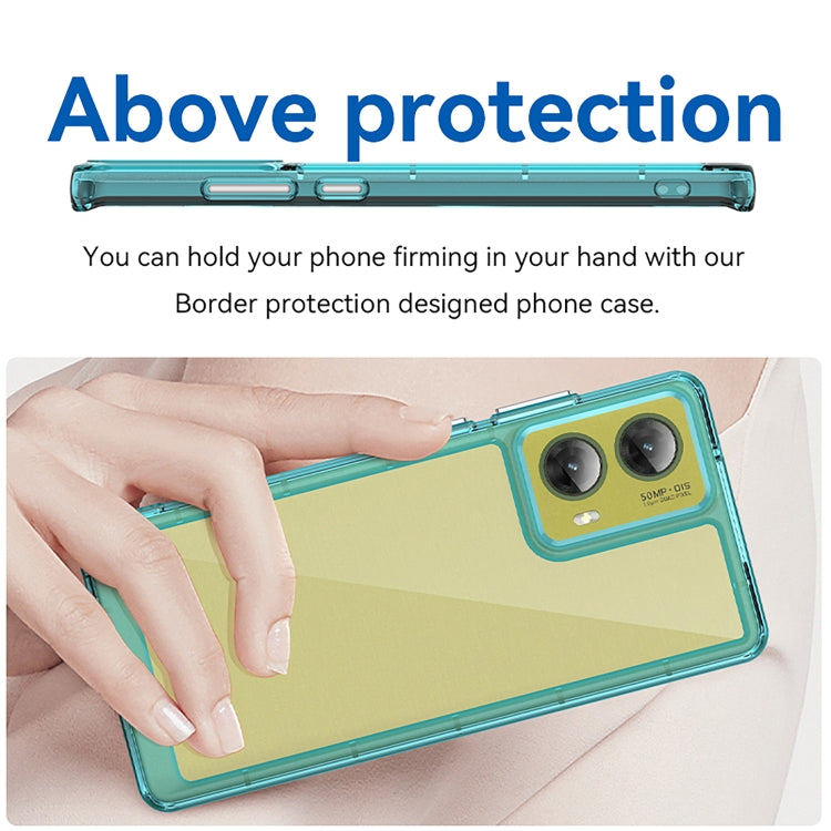 For Motorola Moto G85 Colorful Series Acrylic Hybrid TPU Phone Case
