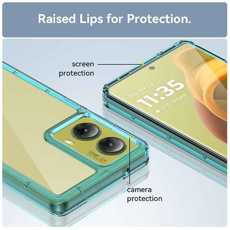 For Motorola Moto G85 Colorful Series Acrylic Hybrid TPU Phone Case