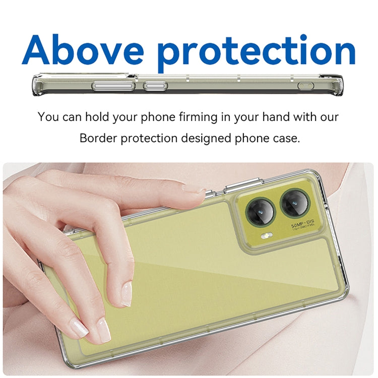 For Motorola Moto G85 Colorful Series Acrylic Hybrid TPU Phone Case