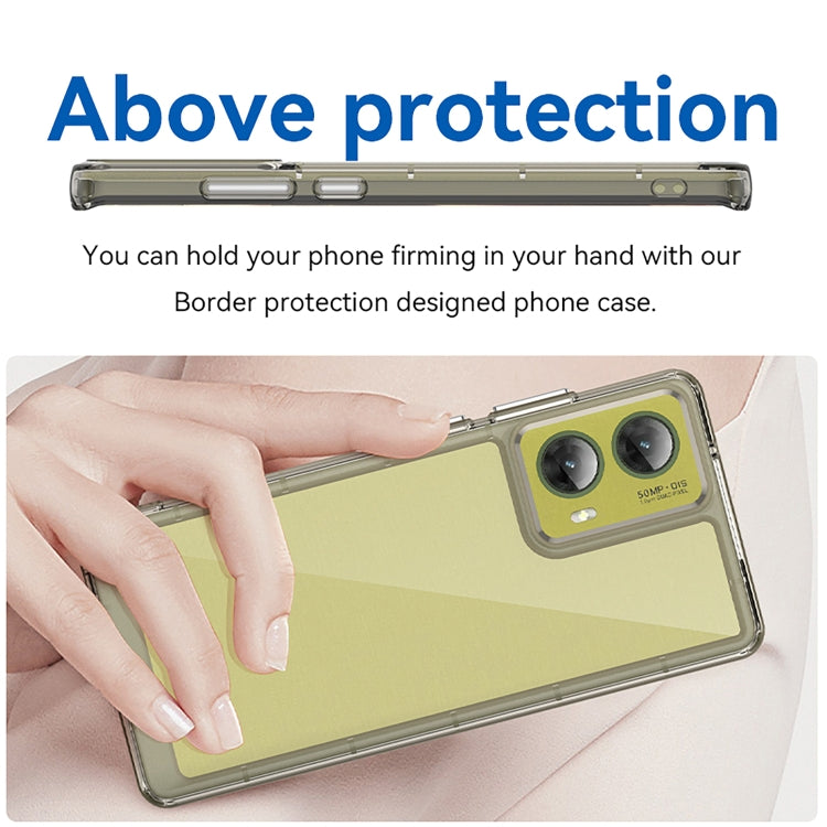 For Motorola S50 Neo Colorful Series Acrylic Hybrid TPU Phone Case