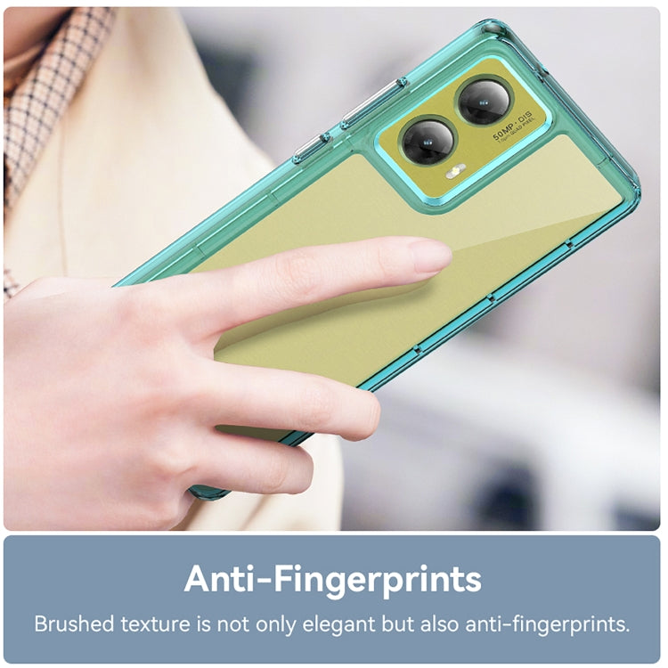 For Motorola S50 Neo Colorful Series Acrylic Hybrid TPU Phone Case