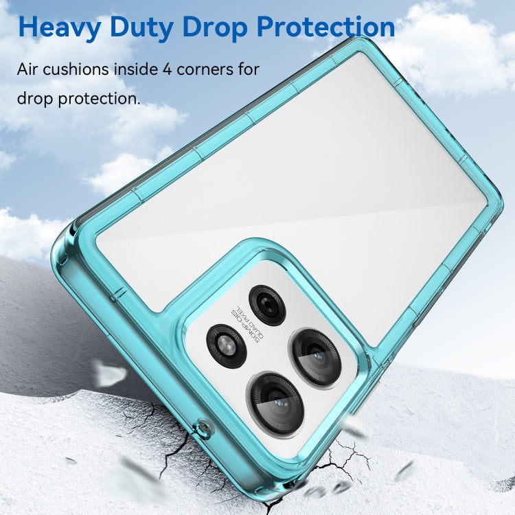 For Motorola Moto G75 5G Colorful Series Acrylic Hybrid TPU Phone Case