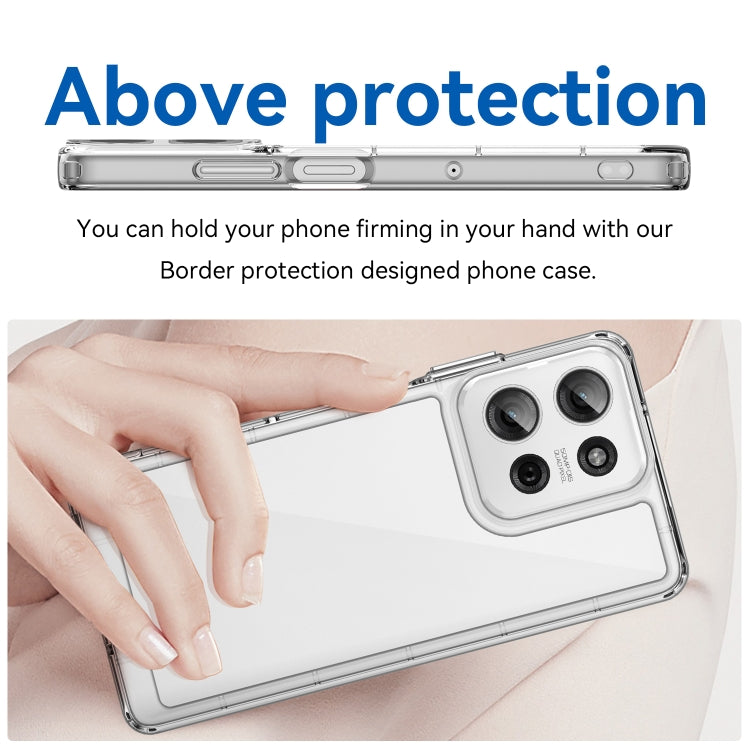 For Motorola Moto G75 5G Colorful Series Acrylic Hybrid TPU Phone Case