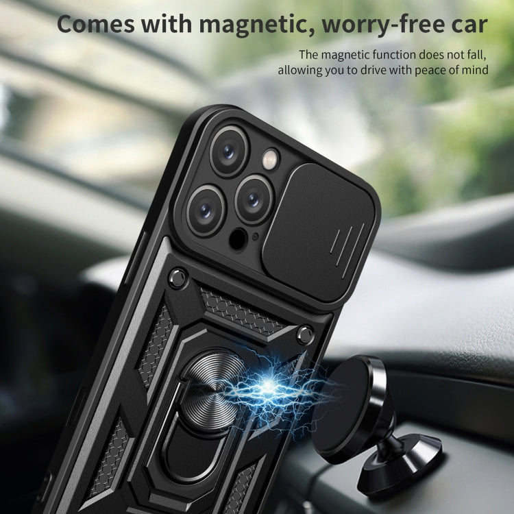 For iPhone 16 Pro Max Sliding Camera Cover Design TPU+PC Phone Case