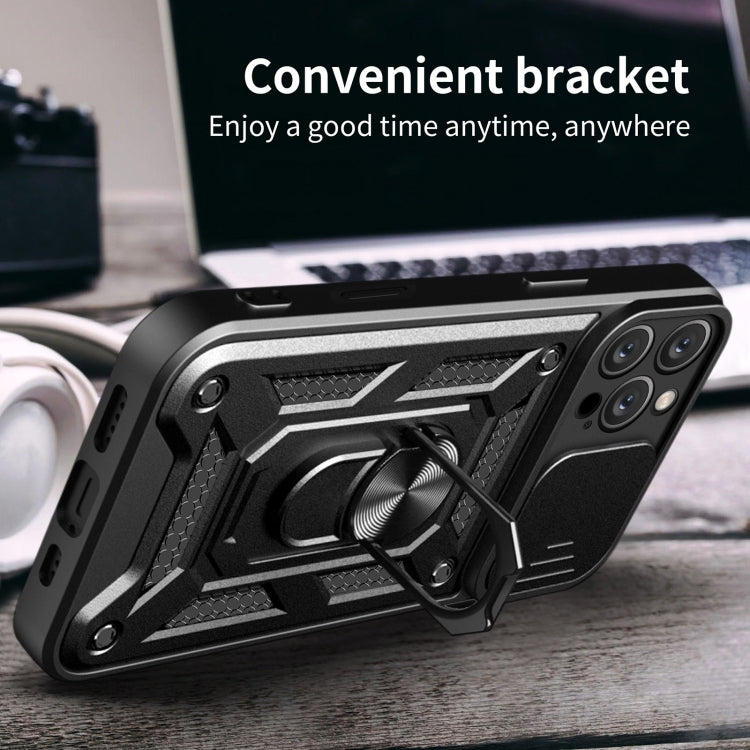 For iPhone 16 Pro Max Sliding Camera Cover Design TPU+PC Phone Case