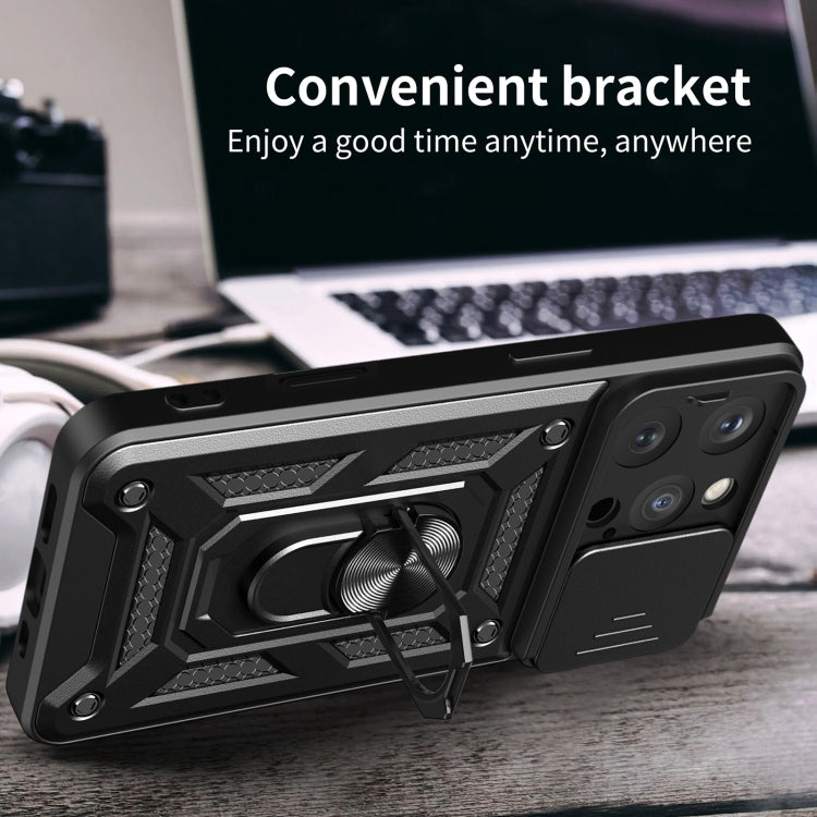 For iPhone 16 Pro Sliding Camera Cover Design TPU+PC Phone Case