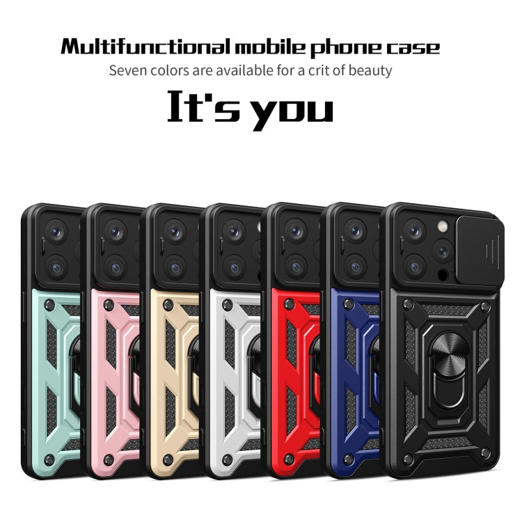 For iPhone 16 Pro Sliding Camera Cover Design TPU+PC Phone Case