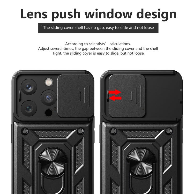 For iPhone 16 Pro Sliding Camera Cover Design TPU+PC Phone Case